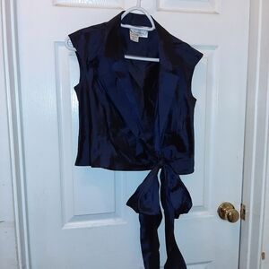 Max Mara Silk Tye Top